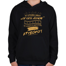 PRINTFASHION Egy újabb epizód - Gyerek kapucnis pulóver - Fekete gyerek pulóver, kardigán