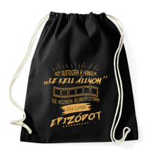 PRINTFASHION Egy újabb epizód - Sportzsák, Tornazsák - Fekete tornazsák