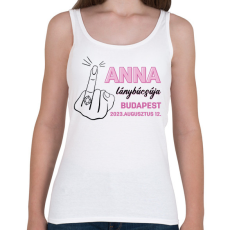 PRINTFASHION Egyedi név lámybúcsúja - fekete - Női atléta - Fehér