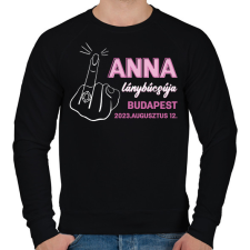 PRINTFASHION Egyedi név lánybúcsúja - fehér - Férfi pulóver - Fekete férfi pulóver, kardigán