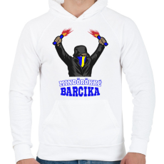 PRINTFASHION Egyedi szurkolói minta #11 - Férfi kapucnis pulóver - Fehér