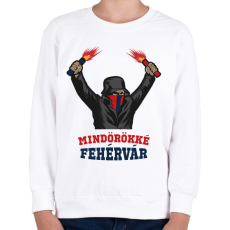 PRINTFASHION Egyedi szurkolói minta #6 - Gyerek pulóver - Fehér