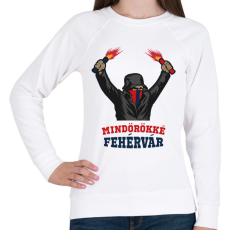 PRINTFASHION Egyedi szurkolói minta #6 - Női pulóver - Fehér