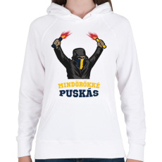 PRINTFASHION Egyedi szurkolói minta #7 - Női kapucnis pulóver - Fehér