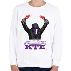 PRINTFASHION Egyedi szurkolói minta #9 - Gyerek pulóver - Fehér