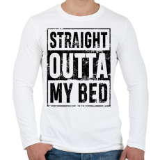 PRINTFASHION Egyenesen az ágyból - Férfi hosszú ujjú póló - Fehér