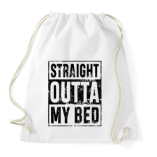 PRINTFASHION Egyenesen az ágyból - Sportzsák, Tornazsák - Fehér tornazsák