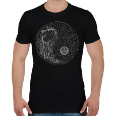 PRINTFASHION Egyensúly - Férfi póló - Fekete