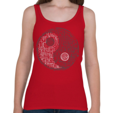 PRINTFASHION Egyensúly - Női atléta - Cseresznyepiros