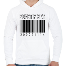 PRINTFASHION Egyet fizet - iker - Férfi kapucnis pulóver - Fehér férfi pulóver, kardigán