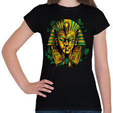 PRINTFASHION Egyiptomi fáraó - Női póló - Fekete női póló