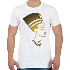 PRINTFASHION Egyiptomi női fej - Férfi póló - Fehér