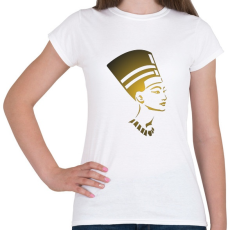 PRINTFASHION Egyiptomi női fej - Női póló - Fehér