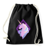 PRINTFASHION Egyszarvú neon - Sportzsák, Tornazsák - Fekete