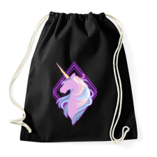 PRINTFASHION Egyszarvú neon - Sportzsák, Tornazsák - Fekete tornazsák