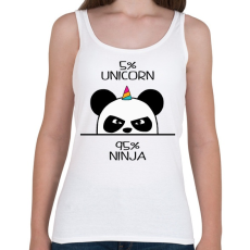 PRINTFASHION Egyszarvú ninja - Női atléta - Fehér