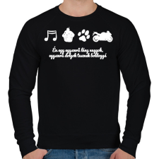 PRINTFASHION egyszerűf - Férfi pulóver - Fekete férfi pulóver, kardigán