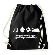 PRINTFASHION egyszerűf - Sportzsák, Tornazsák - Fekete tornazsák