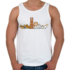 PRINTFASHION Együtt A Kisállatokért Alapítvány - Férfi atléta - Fehér atléta, trikó