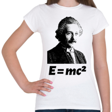 PRINTFASHION Einstein - Női póló - Fehér női póló