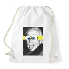 PRINTFASHION Einstein - Sportzsák, Tornazsák - Fehér tornazsák