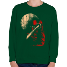 PRINTFASHION Éjféli nindzsa - Gyerek pulóver - Sötétzöld gyerek pulóver, kardigán