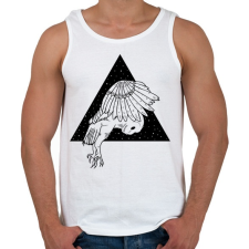 PRINTFASHION Éjjeli bagoly - Férfi atléta - Fehér atléta, trikó