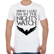 PRINTFASHION Éjjeli őrség - Férfi póló - Fehér