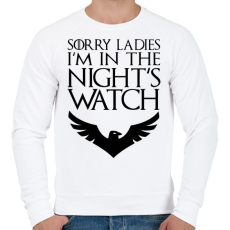 PRINTFASHION Éjjeli őrség - Férfi pulóver - Fehér