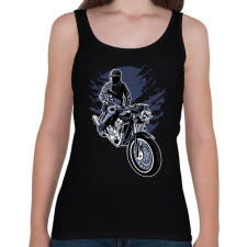 PRINTFASHION éjszakai motoros - Női atléta - Fekete női trikó