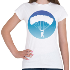 PRINTFASHION Ejtőernyős - Női póló - Fehér női póló