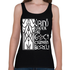 PRINTFASHION ékesszóló úrikisasszony.w - Női atléta - Fekete