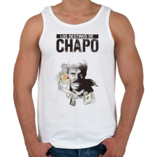 PRINTFASHION El Chapo - Férfi atléta - Fehér atléta, trikó