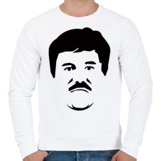 PRINTFASHION El Chapo - Férfi pulóver - Fehér