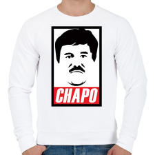 PRINTFASHION El Chapo - Férfi pulóver - Fehér férfi pulóver, kardigán