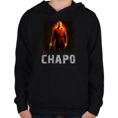 PRINTFASHION el chapo - Gyerek kapucnis pulóver - Fekete