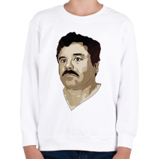 PRINTFASHION El Chapo - Gyerek pulóver - Fehér