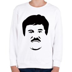 PRINTFASHION El Chapo - Gyerek pulóver - Fehér