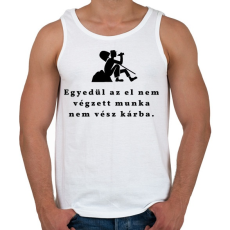 PRINTFASHION el nem végzett munka - Férfi atléta - Fehér