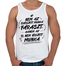 PRINTFASHION El nem végzett munka - Férfi atléta - Fehér