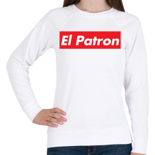 PRINTFASHION El patron  - Női pulóver - Fehér női pulóver, kardigán
