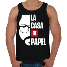 PRINTFASHION El Professor - Férfi atléta - Fekete