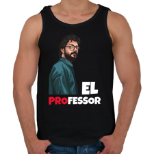 PRINTFASHION El Professor - Férfi atléta - Fekete atléta, trikó