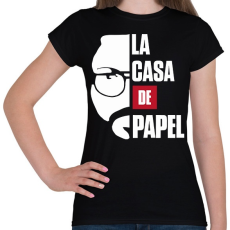 PRINTFASHION El Professor - Női póló - Fekete