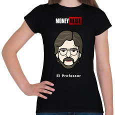 PRINTFASHION El Professor - Női póló - Fekete