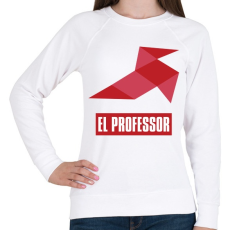 PRINTFASHION El Professor - Női pulóver - Fehér
