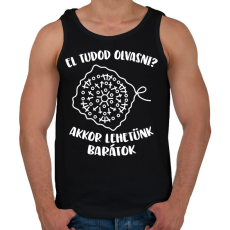 PRINTFASHION El tudod olvasni? Akkor lehetünk barátok - Férfi atléta - Fekete