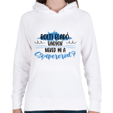 PRINTFASHION Eladó - Szupererő - Női kapucnis pulóver - Fehér női pulóver, kardigán