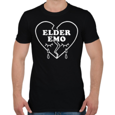 PRINTFASHION Elder emo heart - Férfi póló - Fekete