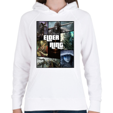 PRINTFASHION Elder Ring - Női kapucnis pulóver - Fehér